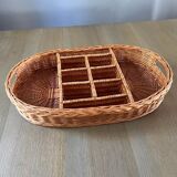 Vintage Rattan Serving Tray