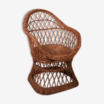 Wicker child armchair