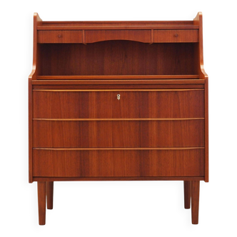 Teak secretary, Danish design, 1970s, production: Denmark