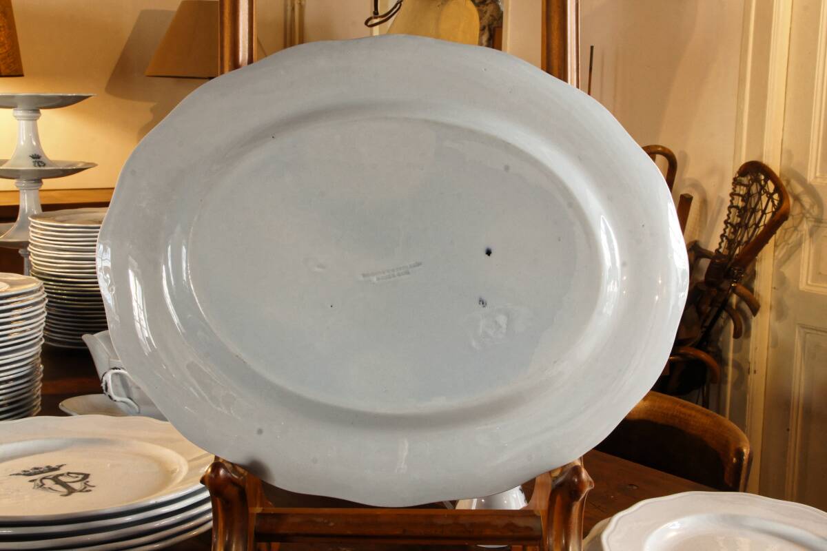 English earthenware service, CP monogram, ducal crown, 109 pieces