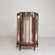 English Art Deco display cabinet on ornate legs, 1930s