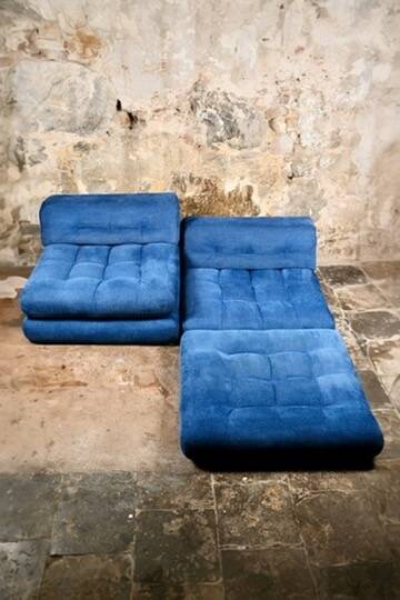 First edition Mah Jong sofa, by Hans Hopfer for Roche Bobois, 1970s