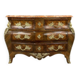 Curved chest of drawers in Louis XV style, early 20th century