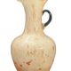 Vase en verre signé VB Opaline Florence Italie