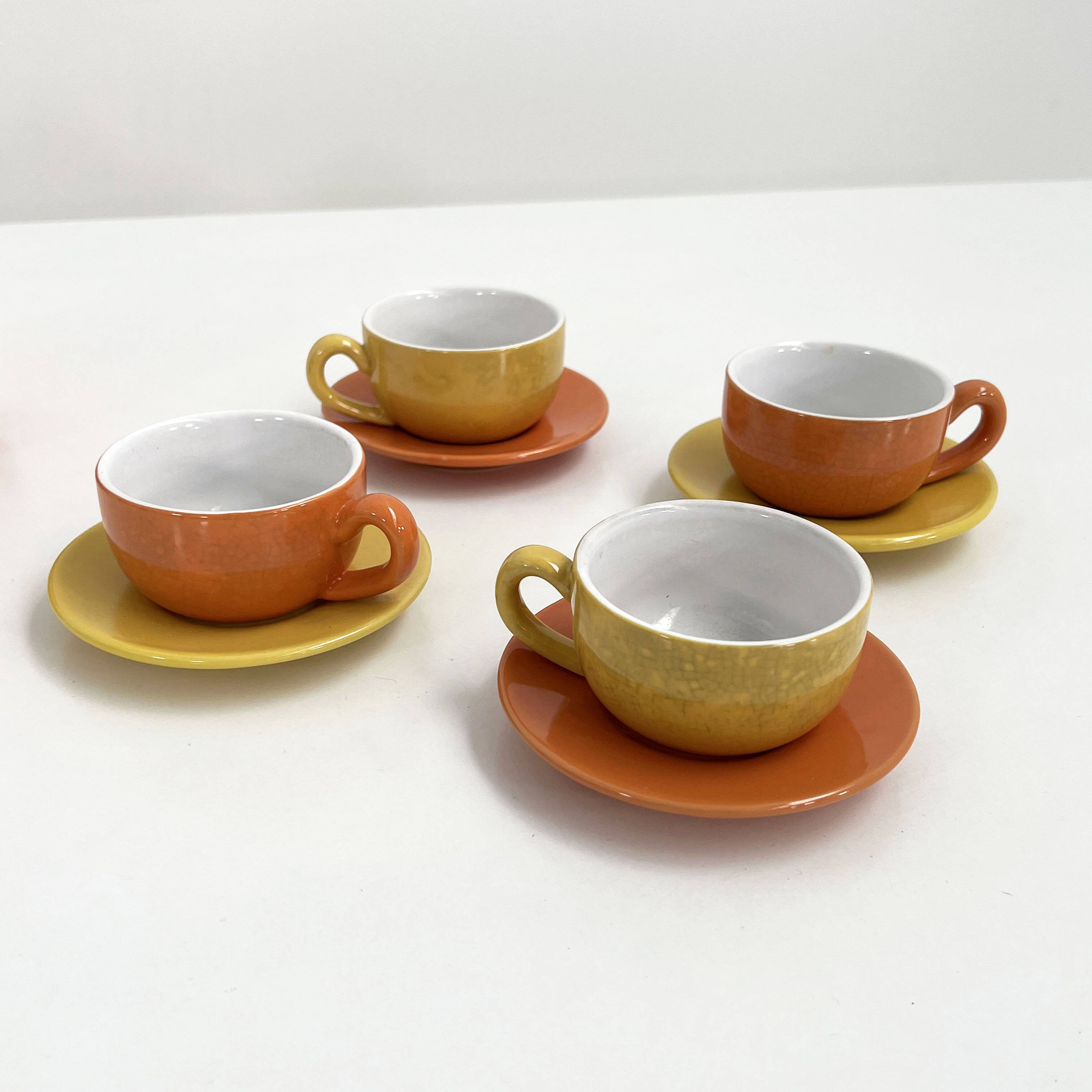 Ceramic tea set by Naj Oleari, 1980
