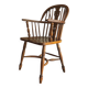 Mid century solid oak lyre-back Windsor armchair, 1960s
