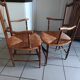 Paire de fauteuils anciens provençaux fin XIXème