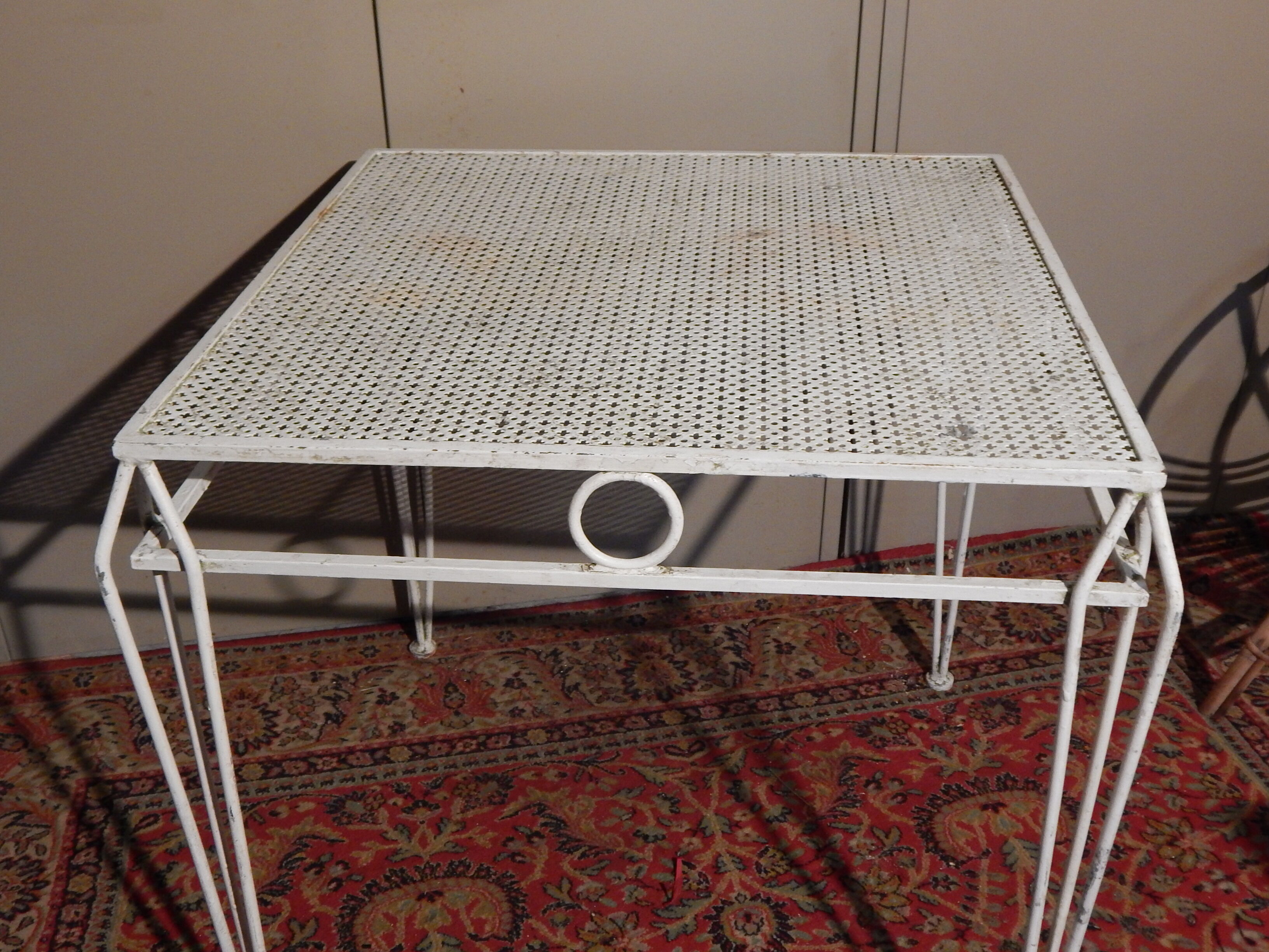 Mategot design garden table metal, 50/60