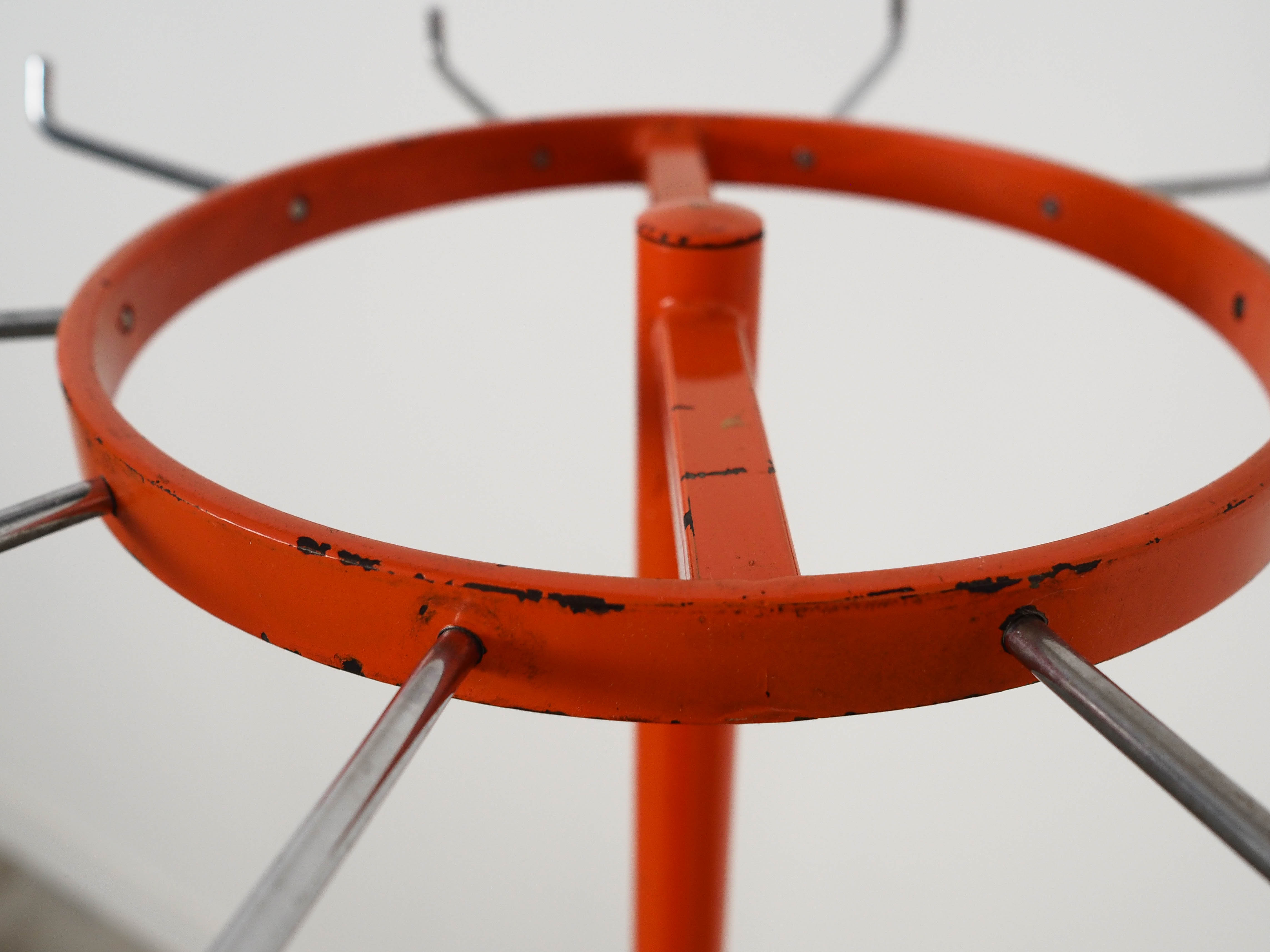 Swivel coat rack on castors, Danish design, 1970s, made in Denmark
