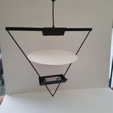 Chandelier design halogen metal Lucien Gau