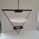 Chandelier design halogen metal Lucien Gau