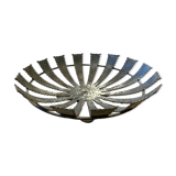 Large modernist brutalist iron basket