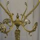Standing coat rack in italian marble and vintage bronze from the 1960s