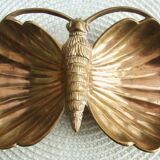 Brass butterfly trinket bowl