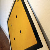 Old enamelled plate mechanical signaling sncf