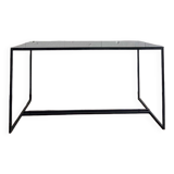 Coffee table in glass and iron