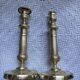 Pair of torch candle holders in chiseled gilded bronze XIXEME