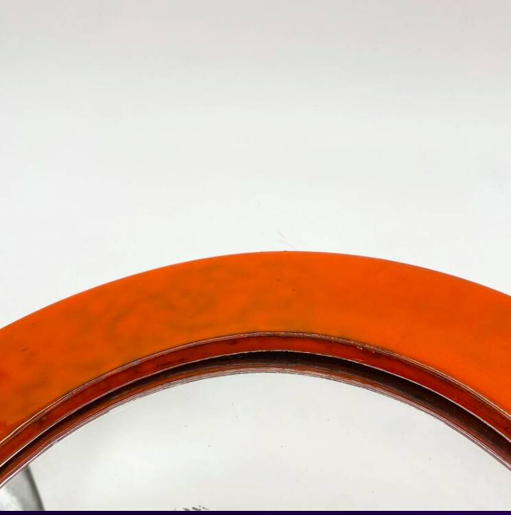 Miroir céramique glaçure « orange », 1960s