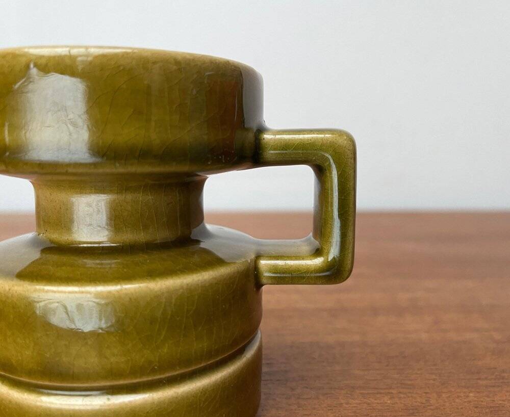 Mid-century West German pottery candlestick WGP by Cari Zalloni for Steuler, 1960s.