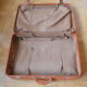 Suitcase in skai