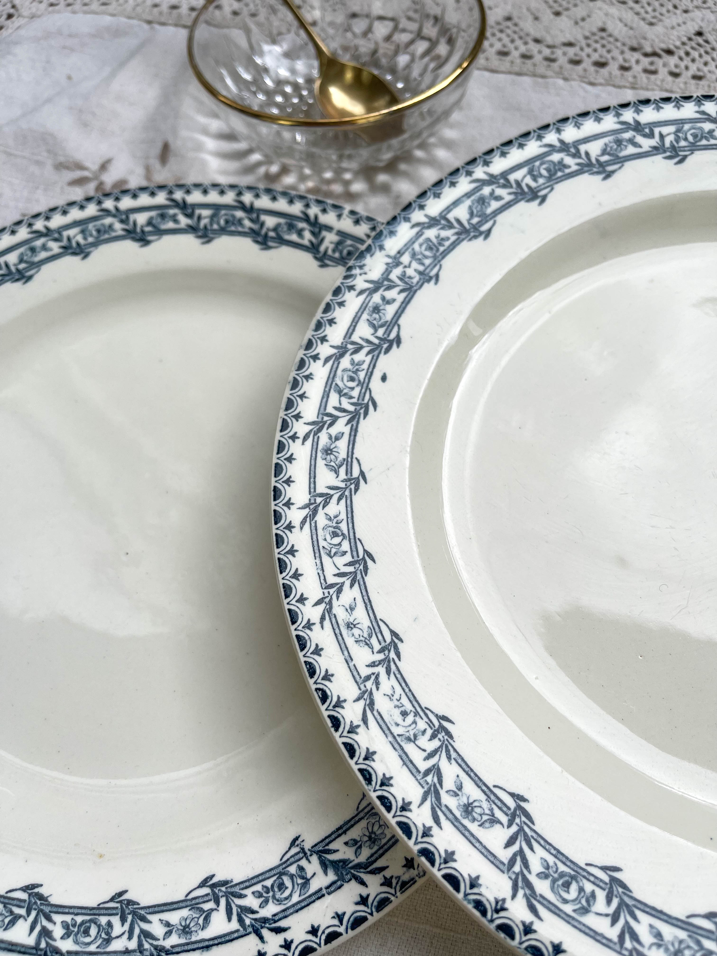 6 flat plates iron earth salins