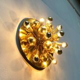 Atomic Brass Ceiling Light in Modern German Mid-Century by Dorothee Becker for Cosack, 1970s