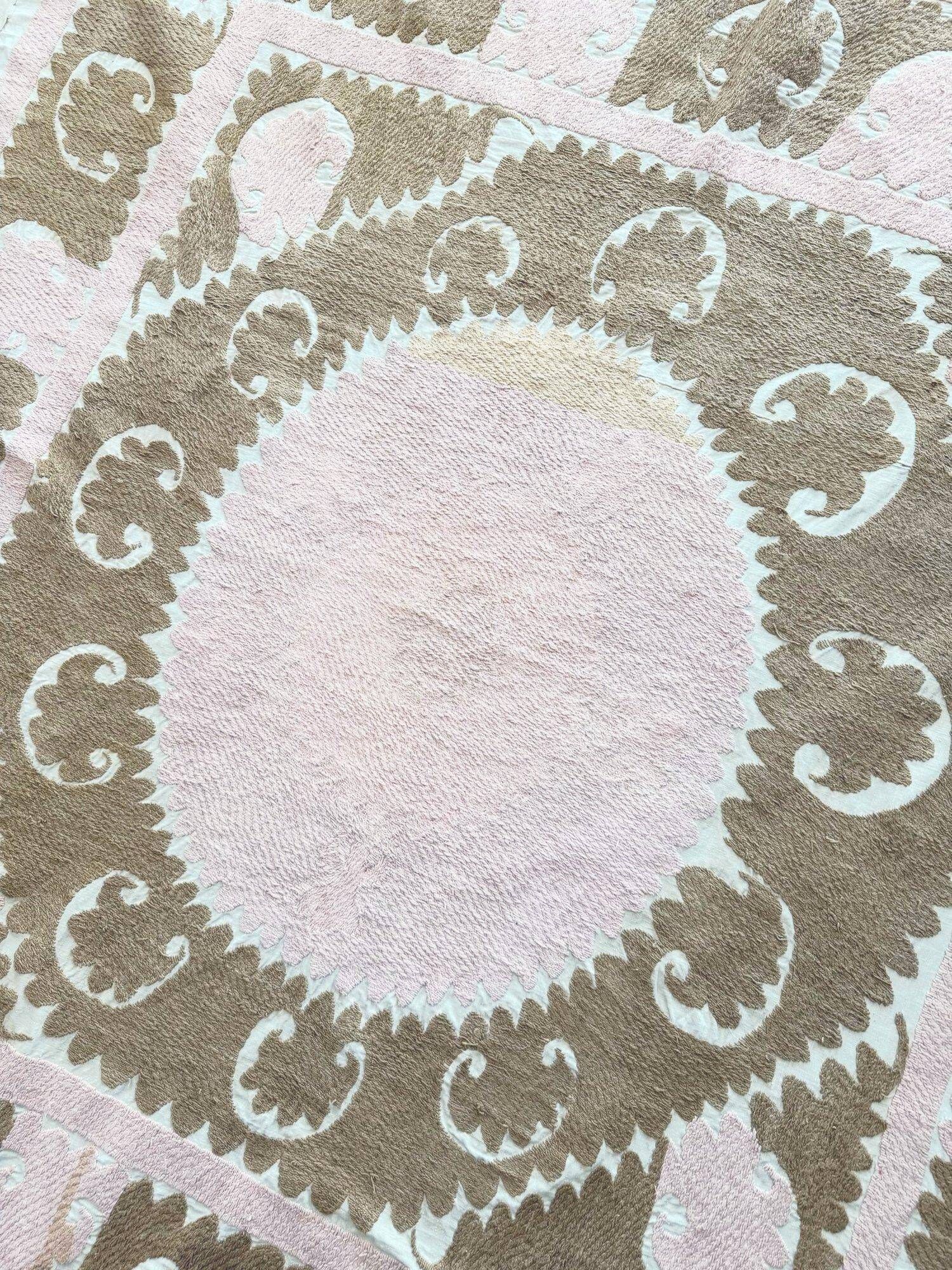 Vintage hand-embroidered tablecloth 137x142 cm