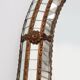 20th Century Spanish trapezoidal Venetian mosaic Mirror with brass details
