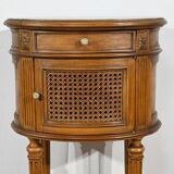 Small Beech Drum Table, Louis XVI style – 1920