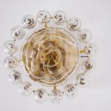 "Snowball" ceiling lamp in blown glass