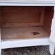Parisian sideboard 1 door 1 drawer white and raw wood