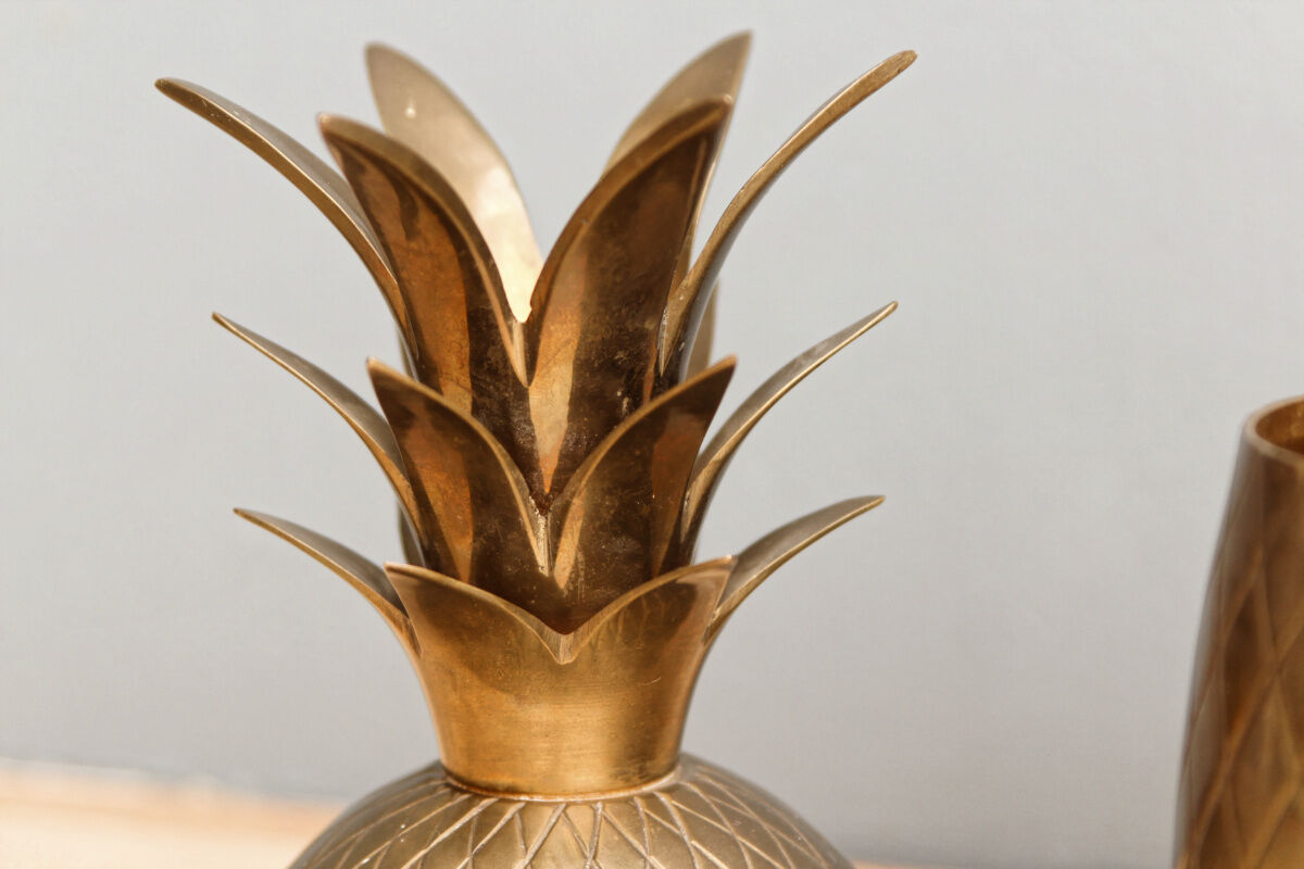 Pineapple vintage brass candy