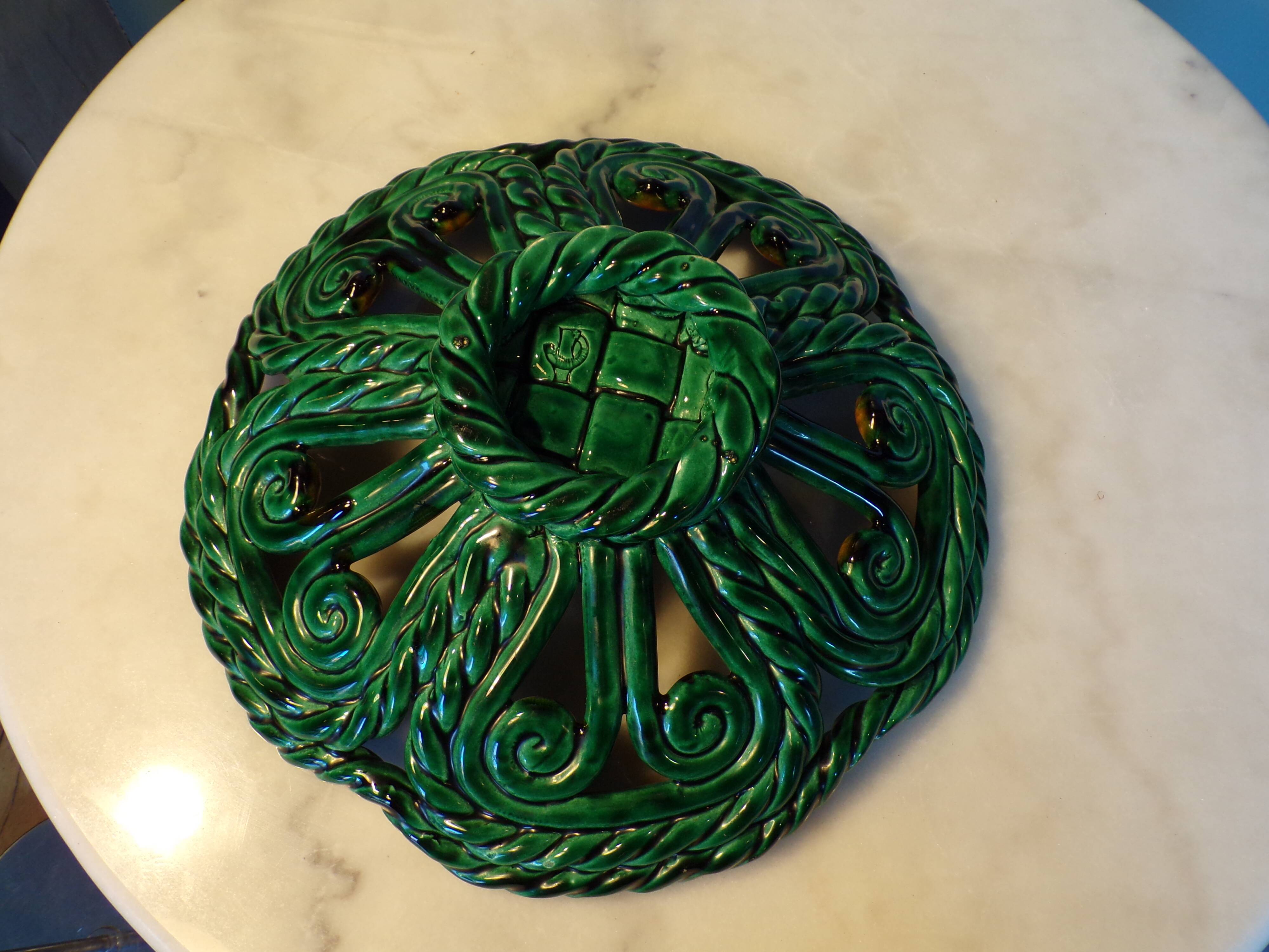 Vallauris ceramic braided bowl Ø31cm