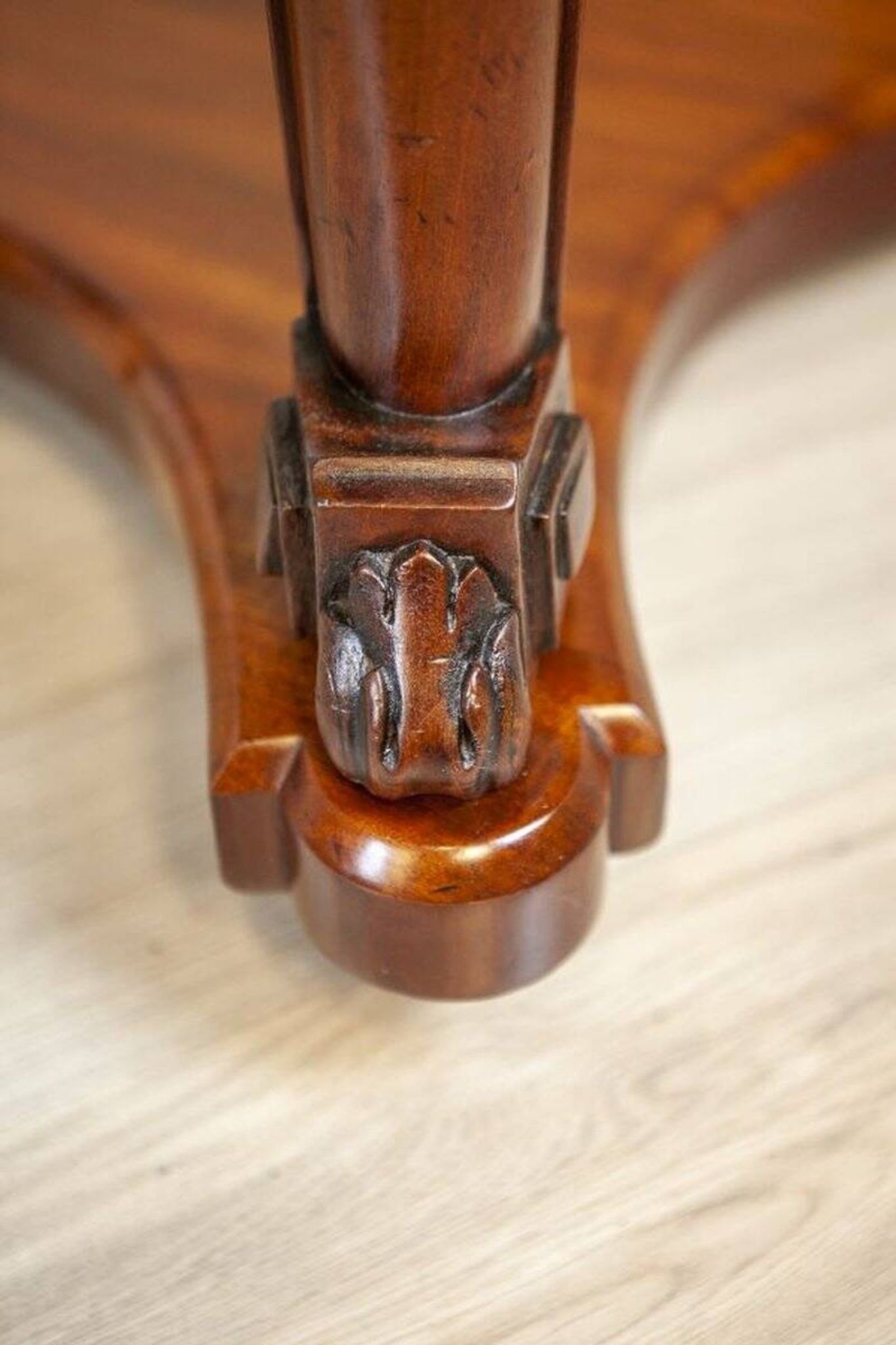 Table de coiffeuse antique en acajou, années 1890