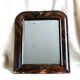 Antique small Louis-Philippe mercury mirror, vintage barber's mirror.