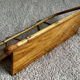 Bamboo wicker wall shelf from the 80s