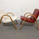 Pair of Bow Wood armchairs from the 50s/60s by Steiner