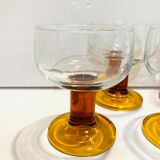 4 camel foot glasses from the 70s