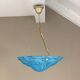 Suspension in blue glass paste signed Degué / art deco style