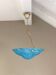 Suspension in blue glass paste signed Degué / art deco style