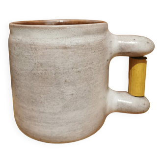 Mug en céramique circa 1960 signé cloutier