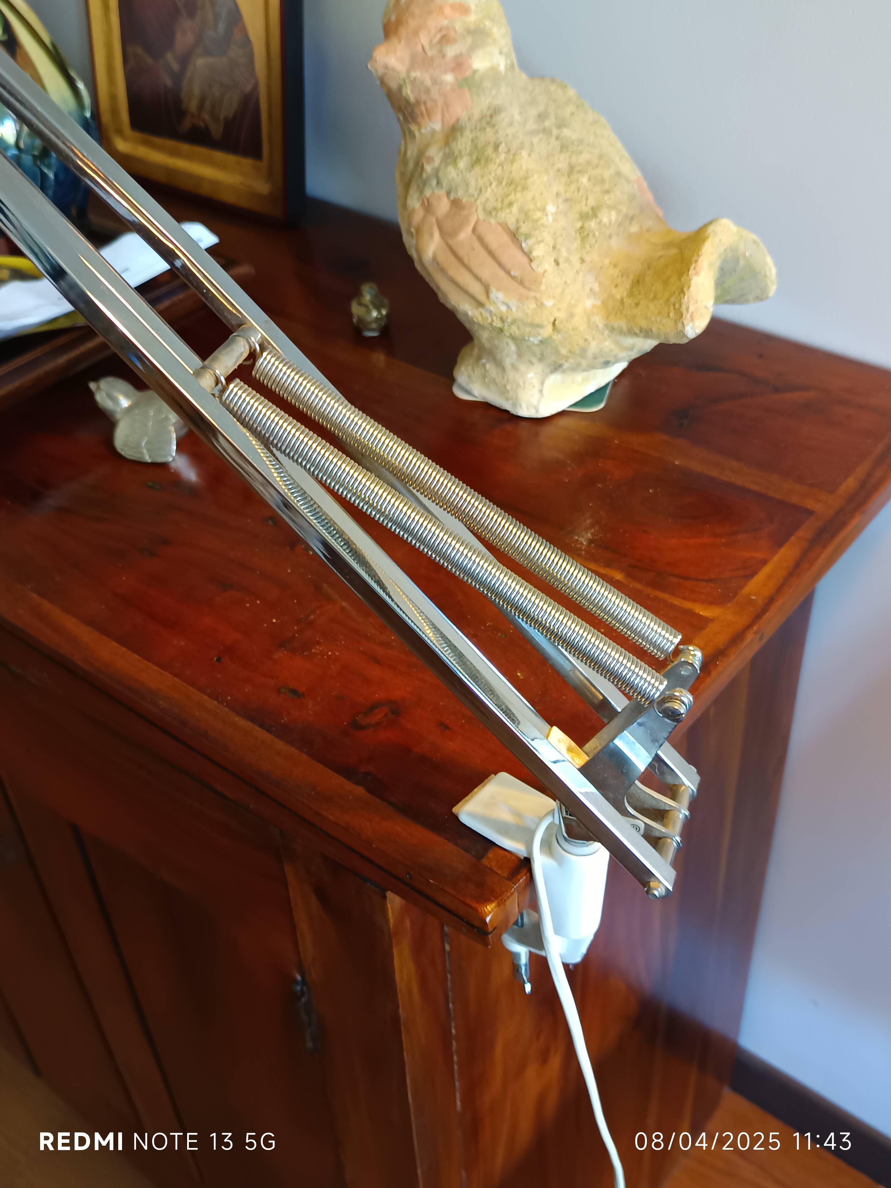 Rare Poulsen architect lamp – Bert Gansel-Boysen – Chrome model 1972