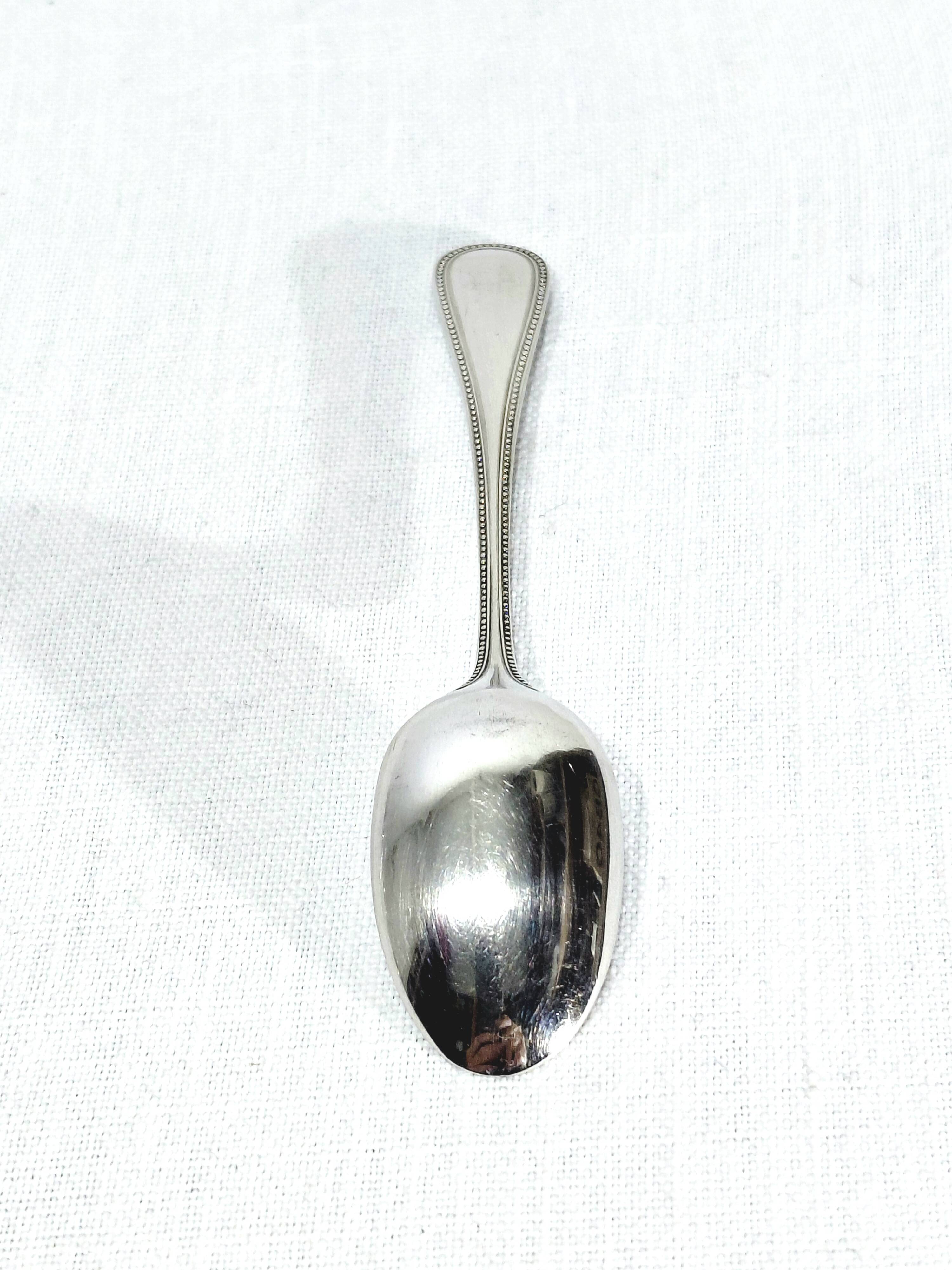 CHRISTOFLE - 6 MOCHA SPOONS MODEL PEARLS