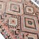 Tapis Kilim Tribal Rouge et Marron 5x9 157x279Cm