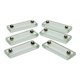 6 Porte Cartes Support Cartes Nom Emplacement A Table Verre Et Métal Argenté