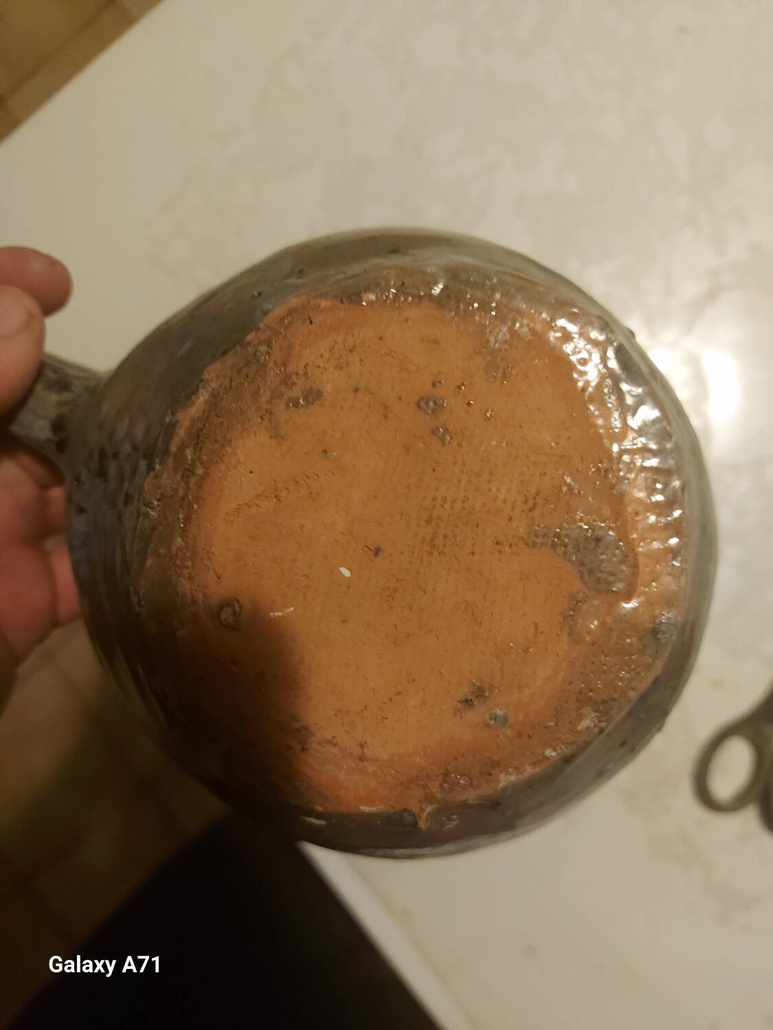 Jug, ancient glazed stoneware pitcher.