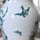 Large jug / carafe from the 19th century, ironstone, bird signed Moulin des Loups.