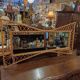 Large and unusual rattan mirror from the 1960s