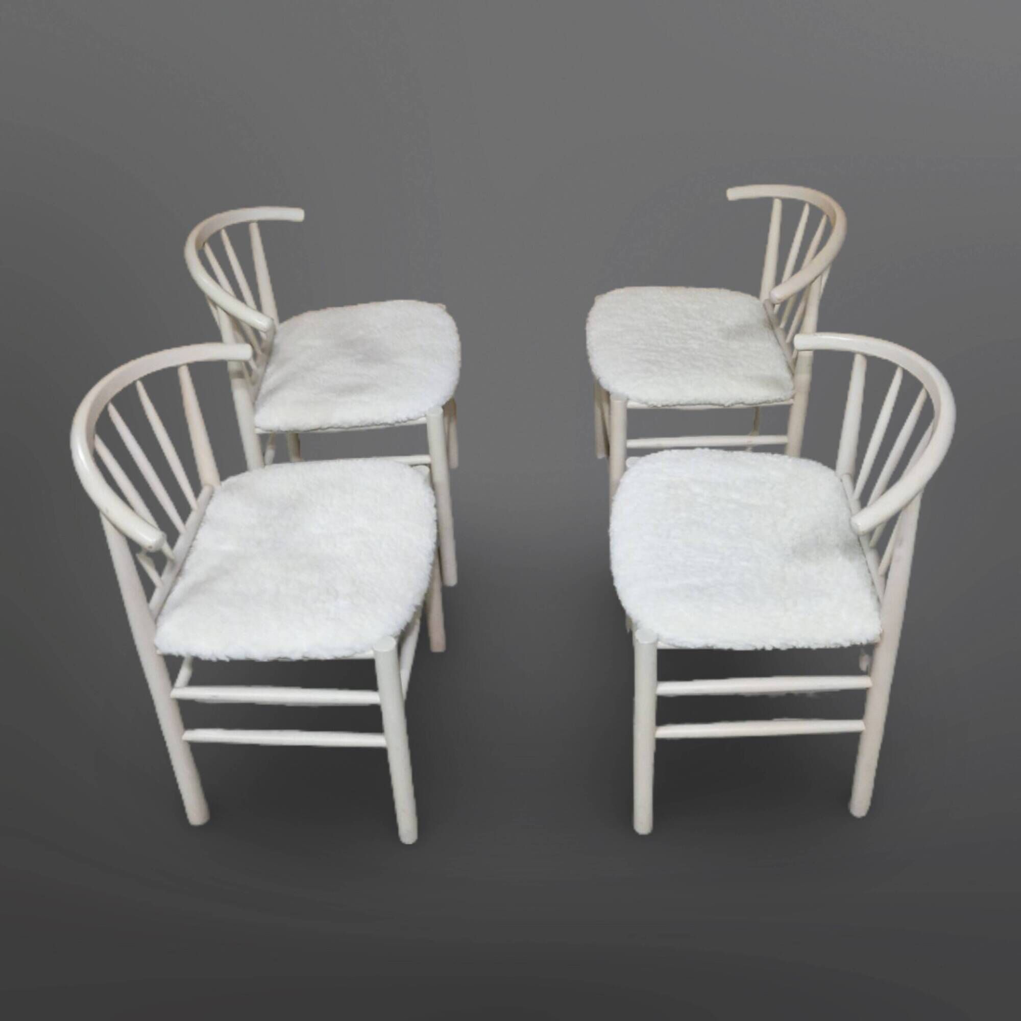 Set of 4 J-151 dining chairs by Erik Ole Jørgensen for Kvist, Denmark 1960s