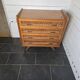 Commode en rotin et bois, années 60